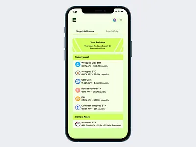 Account Abstraction Lending dApp account abstraction animation blockchain crypto design interaction lending mobile web3