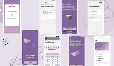 Fintech Mobile App design figma fintech ios app mobile app mockup ui design