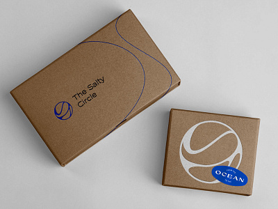 The Salty Circle brand identity box branding design download free freebie identity logo mockup mockups packaging paper box psd template typography