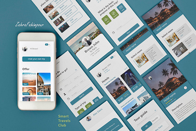 Travel App app application book booking hotel tour travel traveling trip ui ux