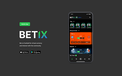 Betix App For Safe Betting. Try It Before You Burn Out. android app bet betting branding design football graphic design illustration ios logo matches software tips ui ux vector