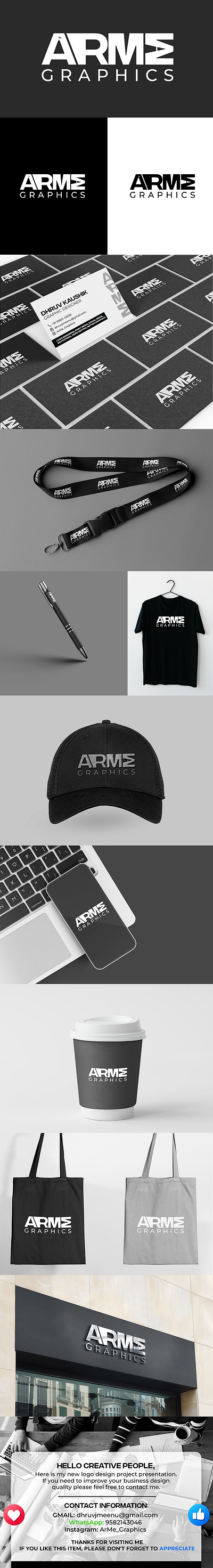 ARME Graphics LOGO PRESENTATION branding graphic design logo