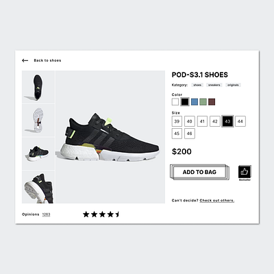 Daily UI #012 - E-commerce Shop dailyui design ui