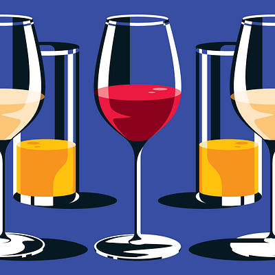 The problem with portion sizes (Which?) glass illustration juice wine