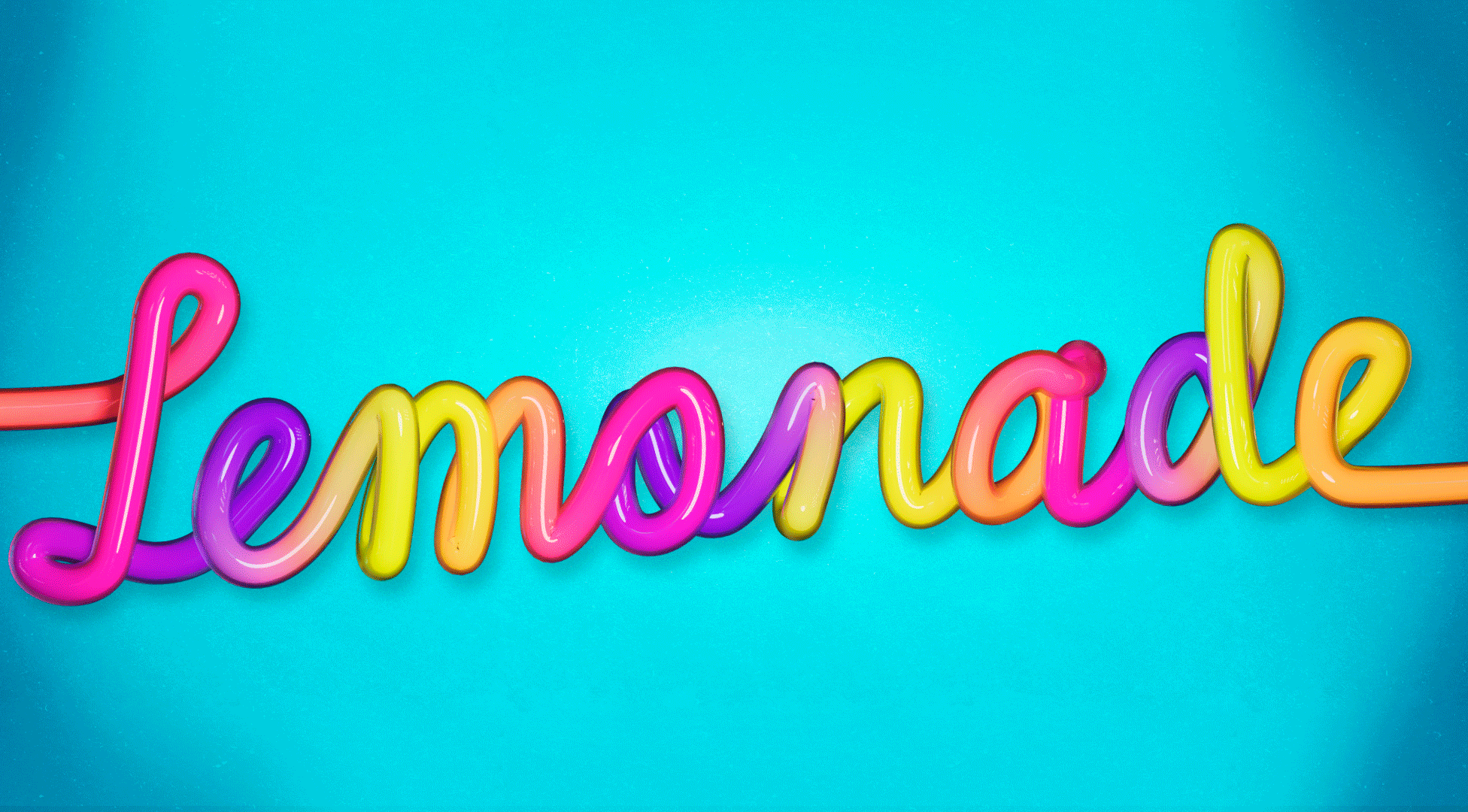 Thirst trap 3d blender bright colourful drink food fruit lemonade restaurant straw suckitup typography