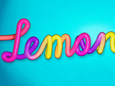 Thirst trap 3d blender bright colourful drink food fruit lemonade restaurant straw suckitup typography