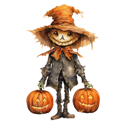 Scarecrow! 3d graphic design logo