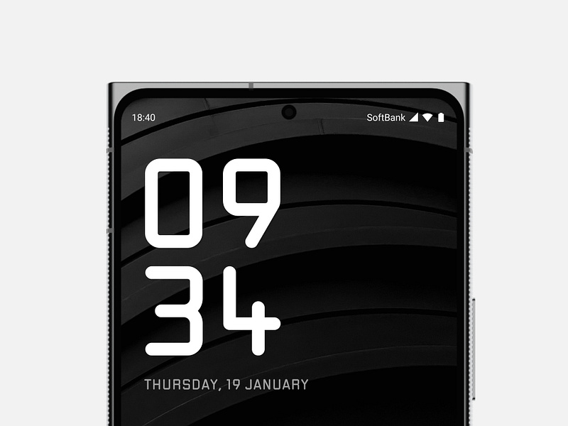 Leitz Phone 2 - lock screen app dark interface leica ui