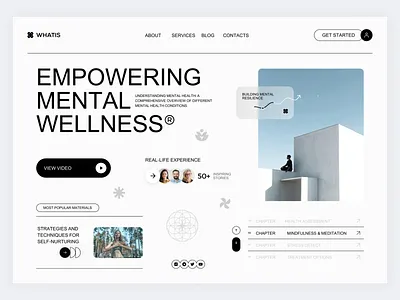 Mental Health Clinic - Website Design health health care healthcare hospital landing page medicine meditation medtech mental care mental health mental health clinic mental wellness mindfullness online clinic online doctor ui ux web design webdesign website design yoga