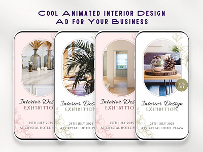 Interior Design Canva & PowerPoint Ad Templates advertising animation branding canva graphic design motion graphics powerpoint tem template