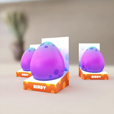 Snapchat Lens - Bird Egg 3d aftereffects ar ar lens blender character design cinema4d javascript lensstudio snapchat ui