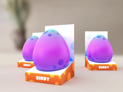 Snapchat Lens - Bird Egg 3d aftereffects ar ar lens blender character design cinema4d javascript lensstudio snapchat ui