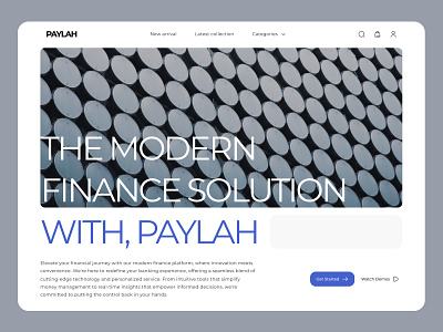Modern Finance Website design finance minimal product design ui ux website