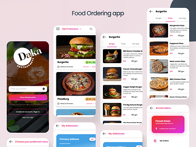 Food ordering app ui design design food app food ordering app design responsive website ui ui design ui ux uiux ux design web design website design
