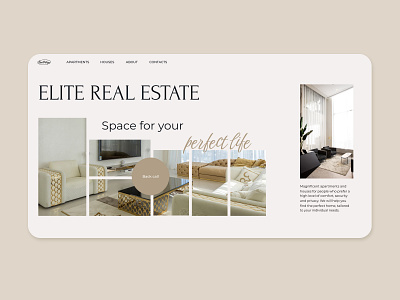 Luxury real estate website design design figma ui design web design website design