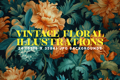 24 Vintage Floral Illustrations That Will Take Your Breath Away! antique background backgrounds charming elegant feminine floral flowers high quality illustration leaves retro romantic stationery timeless vintage wallpaper wildflowers