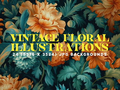 24 Vintage Floral Illustrations That Will Take Your Breath Away! antique background backgrounds charming elegant feminine floral flowers high quality illustration leaves retro romantic stationery timeless vintage wallpaper wildflowers
