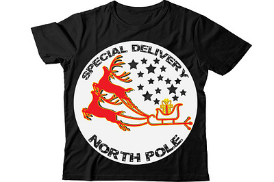 Special delivery north pole christmas mug design
