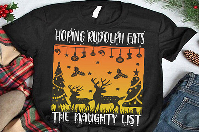 Hoping Rudolph eats the naughty christmas mug design