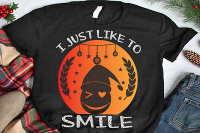 I just like to smile christmas mug design