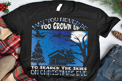 May you never be too grown to search the skies on christmas eve christmas mug design