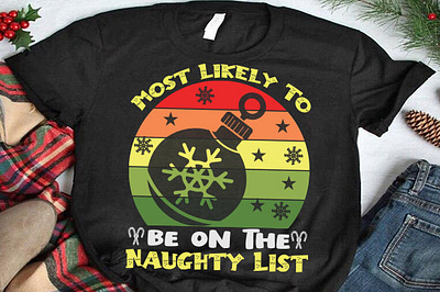 Most likely to be on the naughty list christmas mug design