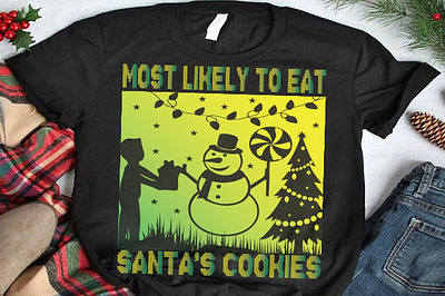 Most likely to eat santa's cookies christmas mug design