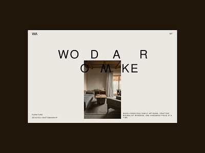 WoodMaker - Website branding design graphic design homepage landing page minimal ui ux