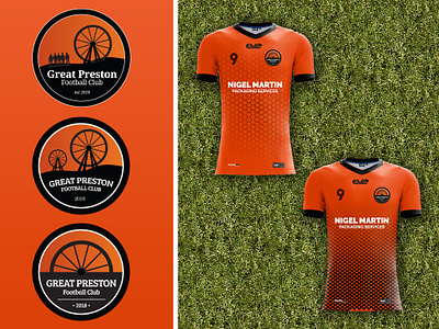 Logo design and kit concept for local football team