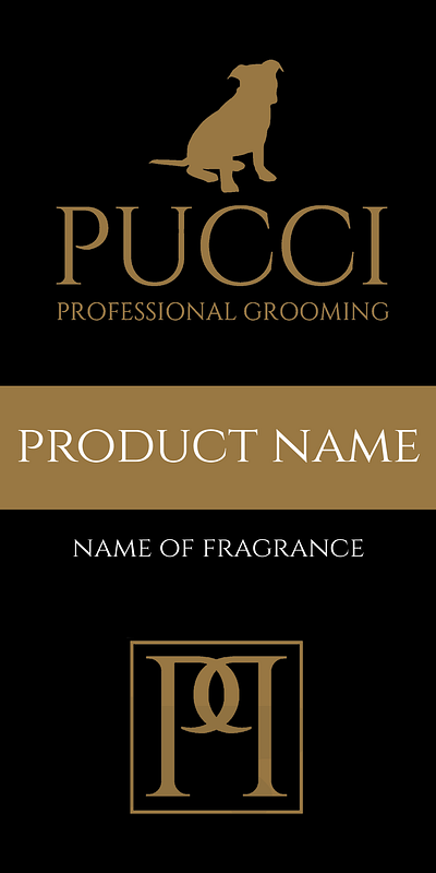 PUCCI Grooming Products Labels
