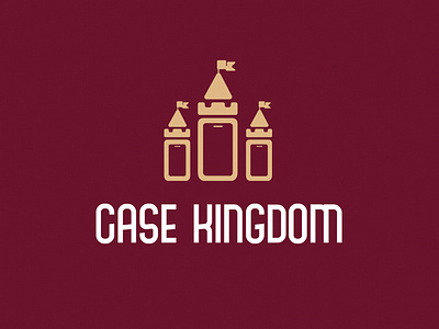 Case Kingdom logo design brand branding case design icon kingdom logo logo mark logos logotype mark minimalist mobile modern phone vector