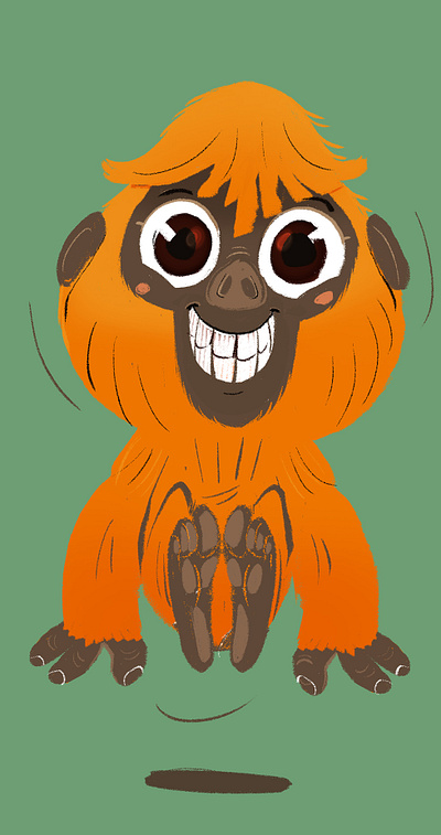 Horace children cute animals cute bornean orangutan digital art illustration man of the forest orango orangutan orangutans pictorial theet