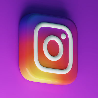 Instagram Logo 3D 3d logo vector