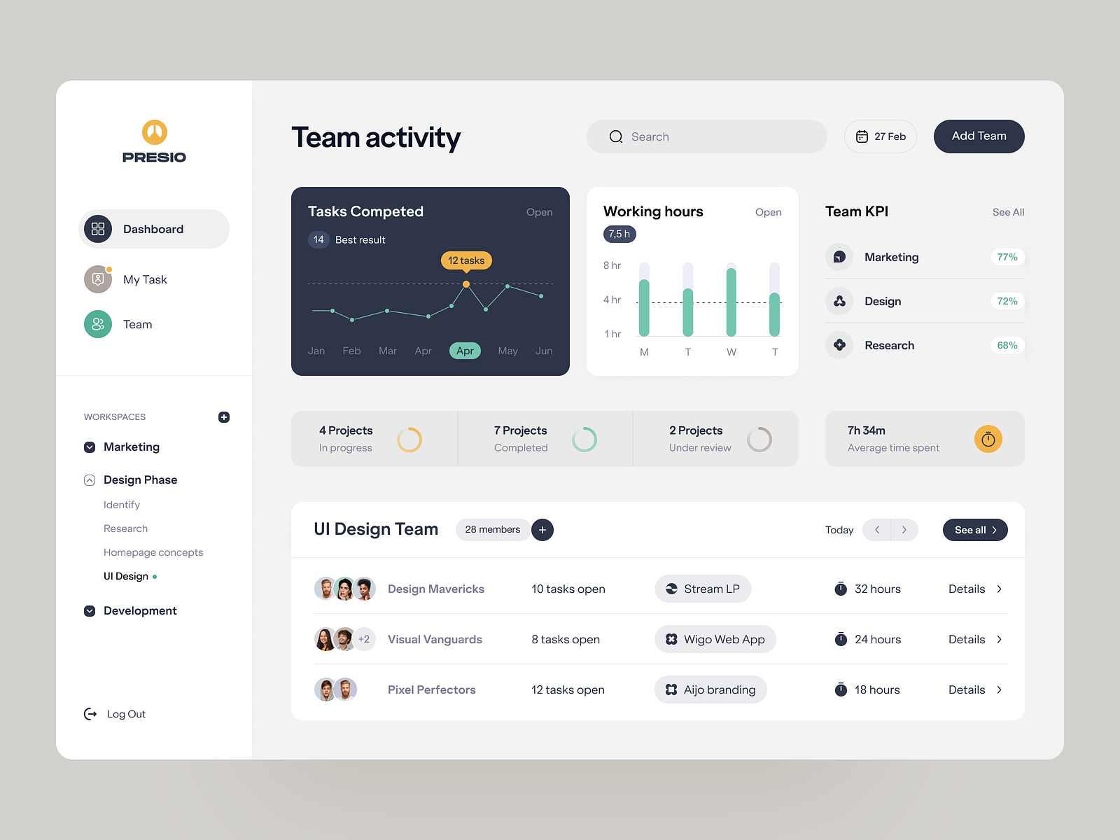 Presio UX-UI by Halo UI/UX for HALO LAB on Dribbble