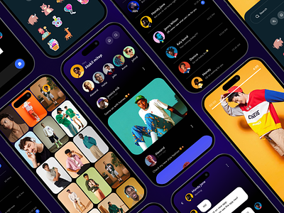 CONNECTA-Social Media App Kit app app design awe chat chat app community ios message app mobile app mobile app design social social app social media social network socialmedia tiktok ui kit