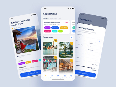 Resort Booking @Traveling mobile app design flight hotel mobile app ui mobile application resort booking ski spa travel travel app ui uiux