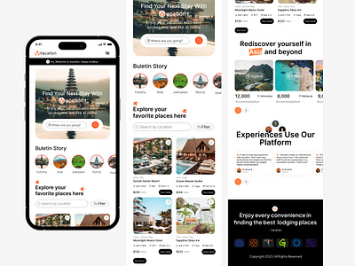 Vacation - Mobile Responsive apartment app booking branding design exploration graphic design hotels mobile mobiledesign property real estate rent resort responsive ui uidesign uiuxdesign uxdesign vacation