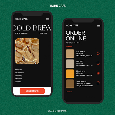 Coffee Shop design graphic design illustrator ui