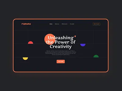 Design Agency Landing page agency figma landingpage ui website design