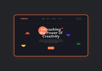 Design Agency Landing page agency figma landingpage ui website design