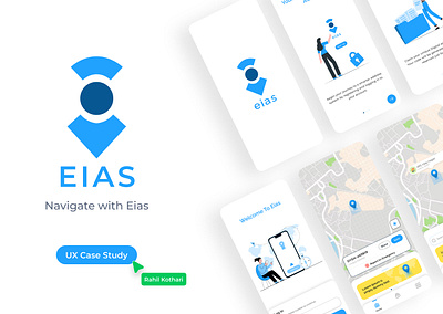 Case Study - EIAS - Digital Address Solution address app case study figma login onboarding signup ui ui design ux ux research