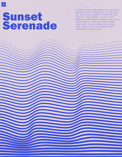 Sunset Serenade animation branding graphic design logo ui