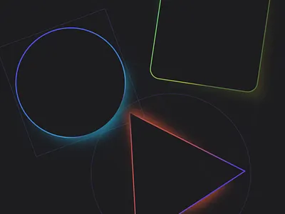 Minimalistic and eyecatching shape animation 2d animation animation circle graphic design illustration minimalism motion motion graphics neon sfx shapes sound design square star triangle