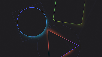 Minimalistic and eyecatching shape animation 2d animation animation circle graphic design illustration minimalism motion motion graphics neon sfx shapes sound design square star triangle