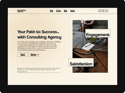 Consulting agency website agency consulting consulting agency layout theme ui webdeisng website