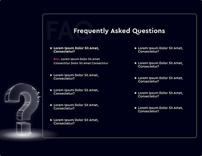 FAQ Template For Websites design fac graphic design illustration ui vector