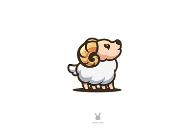 Sheep goat logo animal sheep
