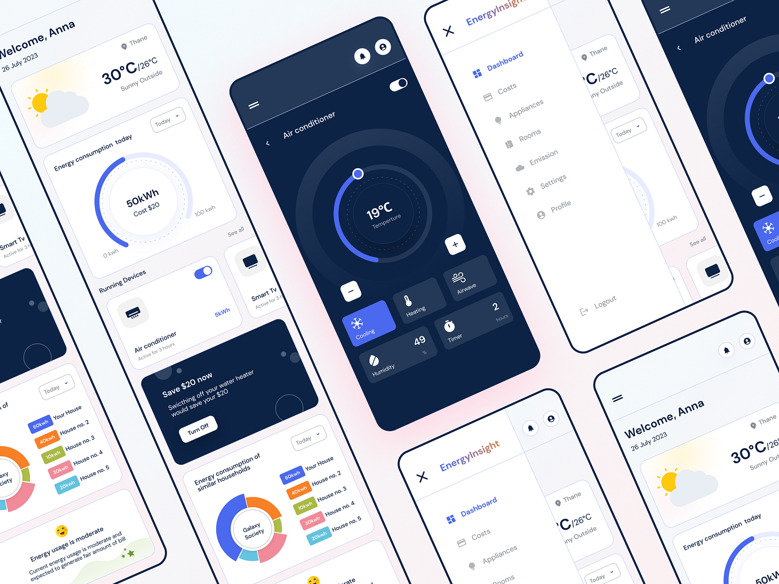Energy Insight App by Anjali on Dribbble