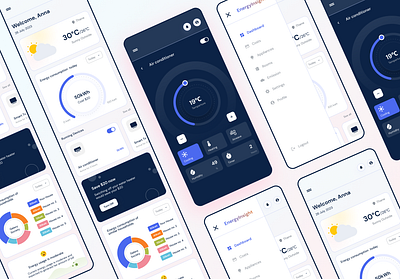 Energy Insight App app dashboard home smarthome ui uiux ux