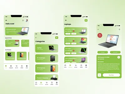 LappyCommerce app design ui ux